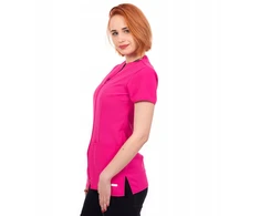 Rankšluostis Didelis dėmėms atsparus kirpėjo kosmetologo prijuostė rožinė juoda balta xxxl 3xl