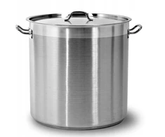 Didelis nerūdijančio plieno puodas rūgštims atsparus Inox 100l + metalinis dangtis