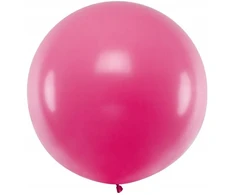 Didelis pastelinis rožinis fuksijos spalvos balionas gimtadieniui, vakarėliui, 100 cm