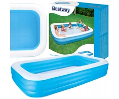 DIDELIS ŠEIMYNINIS PRIPUČIAMAS STAČIAKAMPIO FORMOS SODO BASEINAS BESTWAY 305x183cm