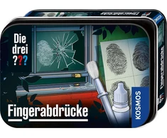 Vinilinė plokštelė Die drei Kosmos Fingerprints 632335, detektyvinis įtaisas, įdomus detektyvinis žaislų rinkinys vaikams nuo 8 metų, dovana gimtadieniui, suvenyras, juodas