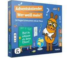 Die Maus Advento kalendorius „wer baltas mehr?“ [vokiečių kalba] 24 klausimai ir atsakymai