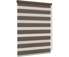 Diena naktis roletai be gręžimo/su gręžimu Tamsiai Rudi 90x210cm pagal užsakymą