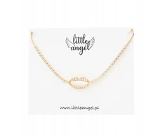 Diesel Little Angel reguliuojama apyrankė su lūpomis, dekoruota cirkoniais