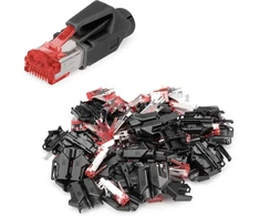 Digitus A-mo6 8/8 Hrs - Rj45 Cat 6 tinklo jungtys - 10 vienetų Hirose Tm21 - Cat6 užspaudžiami ekranuoti jungikliai - tinklo kabeliams, patch kabeliui, ethernet kabeliui - 1gbase-t - 8p8c - Awg 27/7 iki Awg