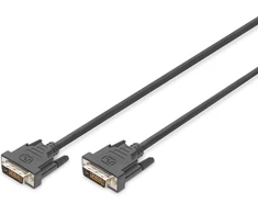 Digitus Dvi jungties kabelis, Dvi (24+1), M/m, 2.0m, Dvi-d Dual Link - juodas