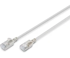 Digitus Lan Cat 6a kabelis - 0,5 m - plona versija Awg 32/7 - 10 Gbps - Rj45 tinklo kabelis - F/ftp - Poe+ - Lszh - suderinamas su Cat7, Cat6, Cat5e - pilkas