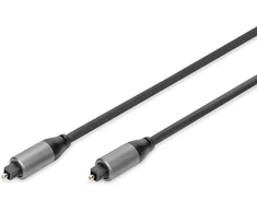 Digitus optinis audio kabelis - Toslink į Toslink - Spdif - šviesolaidinis kabelis - 3 m - juodas - stereosistemoms, namų kinui, soundbar'ui, kompiuteriui, Ps4, XBOX