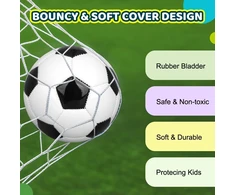 Dilabnda 14 cm mini futbolo kamuolys su pompa, futbolo kamuoliai vaikams nuo 2-8 metų, futbolo žaidimas Velykų gimtadienio dovanos vaikams berniukams mergaitėms 3+ metų (3 vnt.)