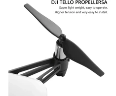 Dilwe Tello sraigtasparnis, greito atjungimo - aukščiausios kokybės anglies pluoštas - dronų sraigtų rinkinys, skirtas Tello dronui, 2 poros/rinkinys (juodas)