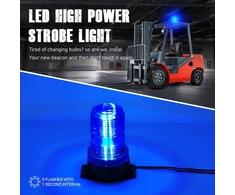 Dinfu mėlyna įspėjamoji lemputė automobiliui mėlyna 10-110 V Led krautuvo lemputė mėlyna besisukanti lemputė automobiliui sunkvežimiui krautuvui traktoriui automobiliui Utv Suv J-eep