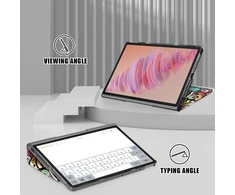 Dingguagua dėklas, suderinamas su Lenovo Tab Plus 11.5 colių 2024 Tb351fu, itin plonas apsauginis dėklas su stovo funkcija, grafiti