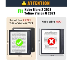 Dingguagua minkštas tpu dėklas, suderinamas su Tolino Vision Color 2024/kobo Libra Color 2024/kobo Libra 2 2021/tolino Vision 6 2021 elektroninių knygų skaityklių apsauginiu dėklu su stovo funkcija, abrikosų žiedas