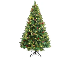 Dirbtinė kalėdinė eglutė su 180 Led lempučių, šilta balta spalva, 150 cm