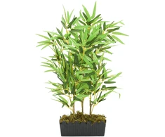 Dirbtinis bambukas, žalios spalvos, 80cm, 500 lapai