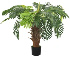Dirbtinis paprastasis cikas su vazonu, žalias, 90 cm