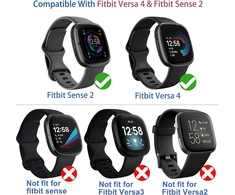 Diruite 4 vnt. ekrano apsaugų rinkinys, skirtas Fitbit Versa 4 / Sense 2 apsauginiam dėklui, Hd smūgiams atsparus minkštas Tpu dangtelis, pilna ekrano apsauga, skirtas Fitbit Versa 4 / Sense 2 apsauginiam dėklui