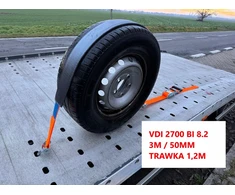 Diržas 3m Norma Vdi 2700 Bi 8.2 Eta 0,5 Trawka 1,2m Sukami kabliai Siauri