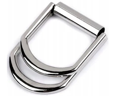 Diržo sagtis 20 mm, dekoratyvinė metalinė nikeliuota sulankstoma