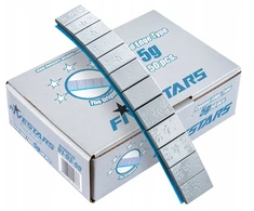 Disks Fivestars Švino svareliai klijuojami ratlankiams, dengti, 12x5g pilki, 50 juostelių