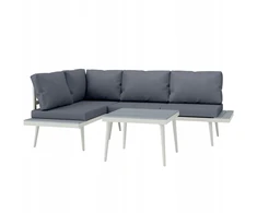 Disney Outsunny lauko baldų komplektas 4 asmenims, 2-vietė sofa, atsparus vandeniui, pilkas