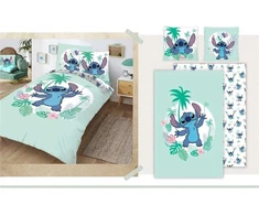 Disney Patalių komplektas ré Stch - Žalias - 140 cm x 200 cm