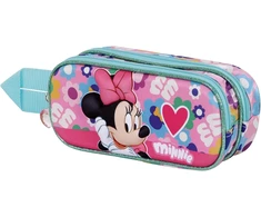 Disney unisex vaikiškas 3d dvigubas penalas širdelė 6450 rožinis, vienas dydis, rožinis, 3d dvigubas penalas širdelė