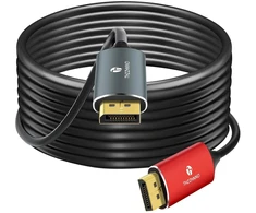 Displayport 1.4 Optinis Kabelis 10m, 8k@30hz, 4k@120hz, 32.4gbps