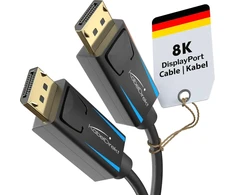 Displayport 8k kabelis 2m su užraktu, 32.4 Gbit/s