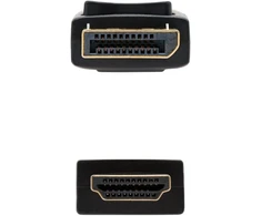 Displayport į Hdmi kabelis-konverteris, 0.5m, juodas