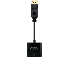 Displayport į Svga adapteris, 15cm, juodas