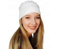 Dizainerio turbanas moterims "jasmina" – minkštas bambukas, ecru spalva