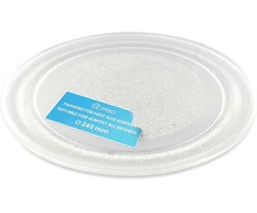 Dl-pro universali mikrobangų krosnelės lėkštė 24,5 cm lygi platforma stiklinė lėkštė stiklinė lėkštė stiklinė platforma 245 mm apvalus pakaitalas mikrobangų krosnelei