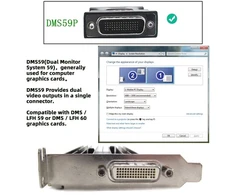 Dms-59 į 2x Dvi adapterio kabelis