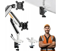 Laikiklis DMX Hdwr vienas monitoriaus stovas 17" - 32" vesa standartas 2x integruoti usb prievadai
