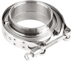Docas 1 vnt. skersmuo 63.5 mm (2.5 colio) v-band gnybtas + flanšai, pilnas nerūdijančio plieno komplektas, papildoma turbo žarna, nerūdijančio plieno v juostos gnybtų rinkinys, turbo išmetimo sistema su greitu atleidimu