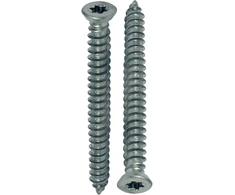 Doja industrial concrete screws torx 7.5 mm x 72 mm pakuotė 100 apvalios galvutės medienos drožlių plokštės varžtų screw anchor steel galvanised flat head universal screws countersunk screws / wood screws torx