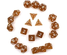 Dollatek Žaidimų Kauliukų Rinkinys: 21 Vnt. D20, D12, D10, D8, D6, D4