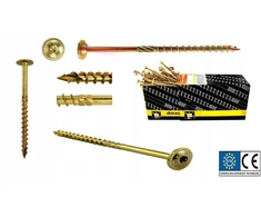 Domax Staliaus sraigtai medžiui 10x180 torx galvutė su poveržle Dmx 50vnt