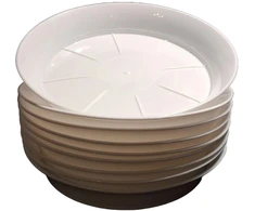 Don-plast, 10 vnt. rinkinys. stovas vazonams, skersmuo 20 cm, spalva Balta