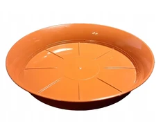 Don-plast, 10 vnt. vazonų stovų rinkinys, skersmuo 10 cm, terakotos spalvos