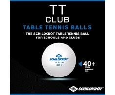 Donic-schildkröt stalo teniso kamuoliukai tt club 608532 treniruočių kamuoliukai poly 40+ kokybės, 120 vnt. didelėje dėžėje, balti