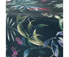 Douceur D'intérieur, stačiakampė staltiesė 150 x 240 cm smaragdo spalvos poliesteris, marginta Feerie