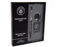 Dovanų rinkinys rašiklis ir raktų pakabukas - Manchester City