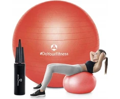 #doyourfitness gimnastikos, reabilitacijos ir treniruočių kamuolys su pompa, 65 cm