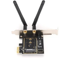 Dpofirs Pci-e 1x į Key A-e adapterio kortelė, Pci-e į Ngff M.2 Wifi belaidžio modulio adapterio kortelė Key A-e tinklo plėtimo kortelė, palaiko Win Xp, Win7, Win8, Win10, sistemą
