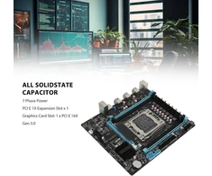 Dpofirs X99 Atx motininė plokštė, 4 kanalų Ddr4 žaidimų kompiuterio motininė plokštė su daugiapakopiu maitinimo šaltiniu ir 1000m tinklo plokšte, Nvme M.2 Pcie 16x Gen 3.0 Sata3.0 motininė plokštė stacionariam kompiuteriui