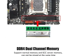 Dpofirs X99 V3 žaidimų pagrindinė plokštė Ddr4 Cpu platforma, skirta Cpu lizdui Lga 2011-3, palaiko Cpu tipą E5 V3/v4, I7-58xx/68xx serijas (atminties lizdas 4x Ddr4 Dimm viršuje