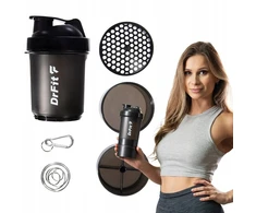 Gertuvė Drfit Daugiaelementis juodas 500 ml plaktuvo buteliuko rinkinys