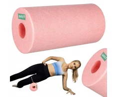 Drfit Lygus masažinis volelis nugarai, kojoms, reabilitacijai rožinis ø 15x33 cm
